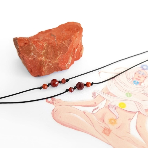 Balance - czakra podstawy - granat, jaspis mokait, jaspis czerwony