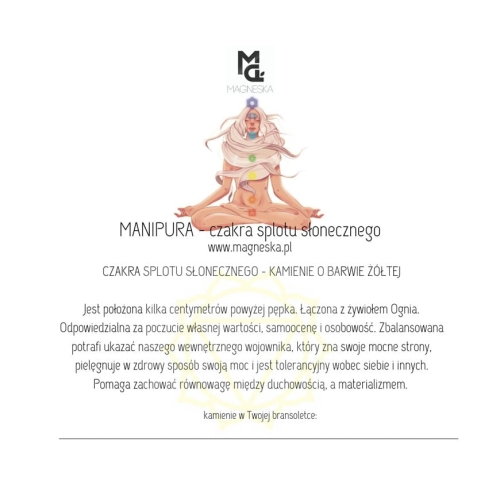 Balance - czakra splotu słonecznego - żółty agat, żółty fluoryt, tygrysie oko