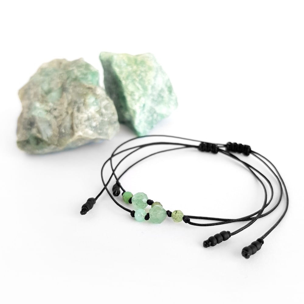 Balance - czakra serca - chryzopraz, awenturyn, tsavoryt