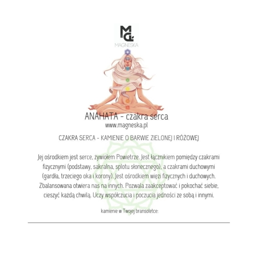 Balance - czakra serca - chryzopraz, awenturyn, tsavoryt
