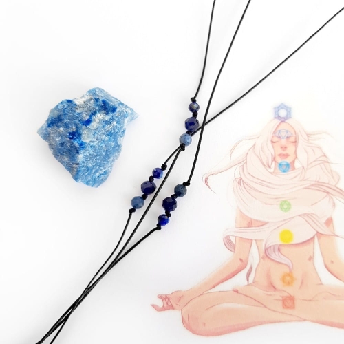 Balance - czakra trzeciego oka - dumortieryt, sodalit, lapis lazuli