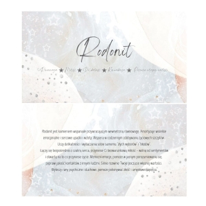 Rodonit - karta z właściwościami kamienia