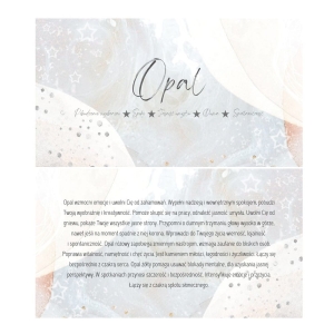 Opal - karta z właściwościami kamienia