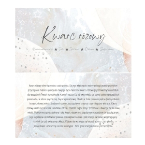 Kwarc różowy - karta z właściwościami kamienia