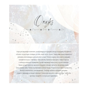 Onyks - karta z właściwościami kamienia