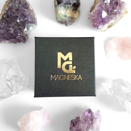 Kolczyki sztyfty owale ametyst w żywicy srebro p.925 Sparkles amethyst