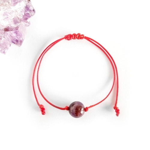 WishYouLuck Super Seven bransoletka szczęścia na czerwonym sznurku