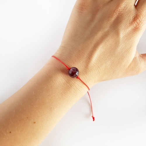 WishYouLuck Super Seven bransoletka szczęścia na czerwonym sznurku