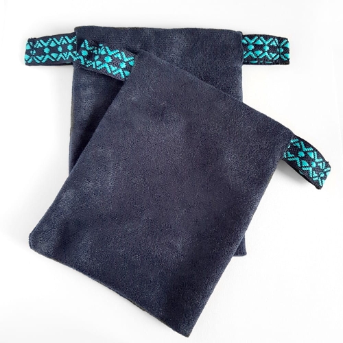 Woreczek na biżuterię Boho granat i lazur