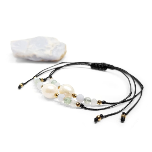 ZODIAC28 Bransoletka zodiakalna Rak Magneska biżuteria bransoletka dla raka z kamieni naturalnych 2.jpg