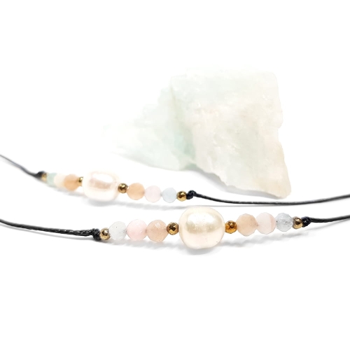 ZODIAC30 Bransoletka zodiakalna dla Wagi z perłą akwamaryn kamień słoneczny różowy opal Magneska bransoletki dla zodiaków 2.jpg