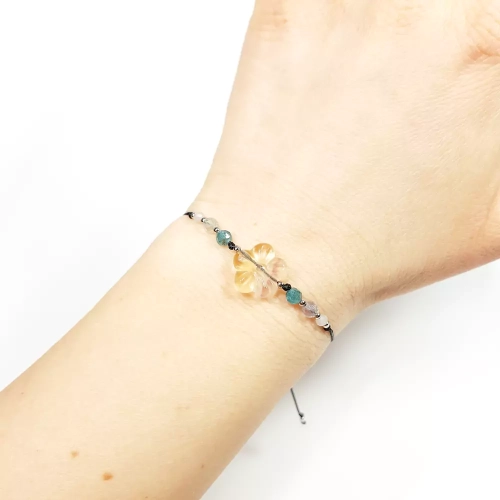 SZN895 WEBP Bransoletka damska fluoryt apatyt kwarc różowy Magneska biżuteria 3.webp