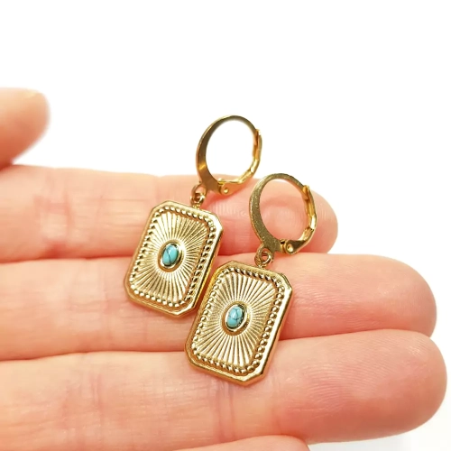 KST636 WEBP Kolczyki wiszące unikaty stal chirurgiczna i niebieski magnezyt magneska biżuteria 2.webp