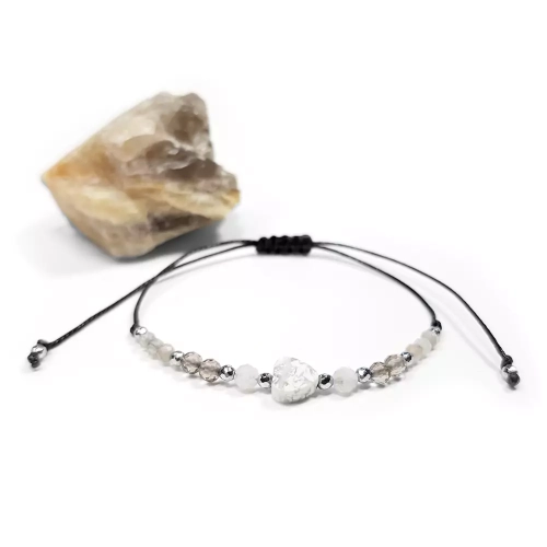 SZN902 WEBP Bransoletka magnezyt, kamień księżycowy, kwarc dymny i kamień słoneczny Magneska biżuteria  2.webp