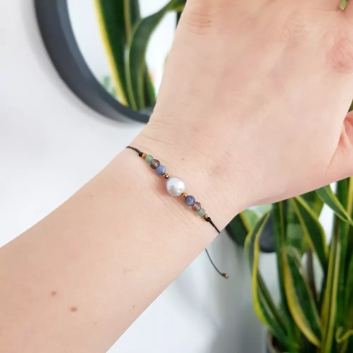 ZODIAC34 WEBP Bransoletka dla Strzelca z perłą Magneska biżuteria.webp