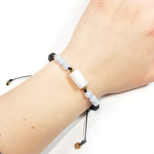 SZN923 WEBP Bransoletka kamień księżycowy, akwamaryn, lawa wulkaniczna i hematyt Magneska biżuteria 3.webp