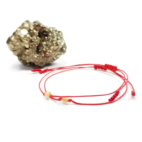 WishYou128 WEBP Bransoletka szczęścia żółty apatyt Magneska biżuteria 3.webp