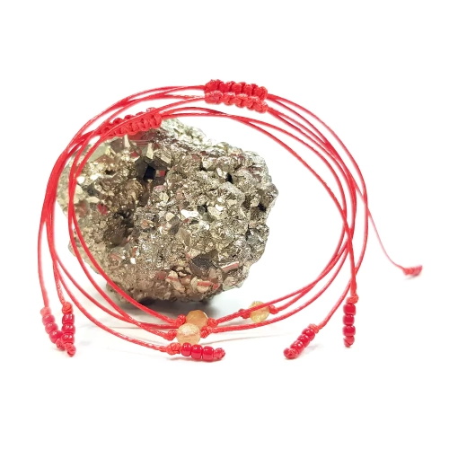 WishYou128 WEBP Bransoletka szczęścia żółty apatyt Magneska biżuteria.webp