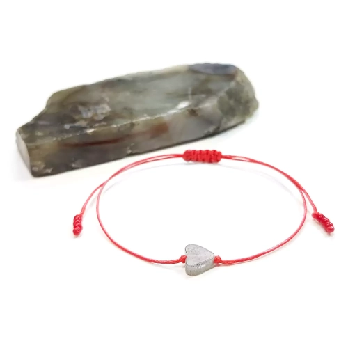 WishYou129 WEBP Bransoletka szczęścia labradoryt serduszko Magneska biżuteria z kamieni 2.webp