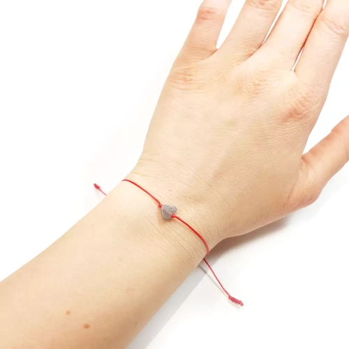 WishYou129 WEBP Bransoletka szczęścia labradoryt serduszko Magneska biżuteria z kamieni 3.webp