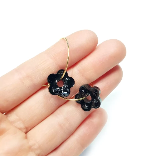 KST668 WEBP Kolczyki wiszące kółeczka czarny turmalin Magneska 2.webp