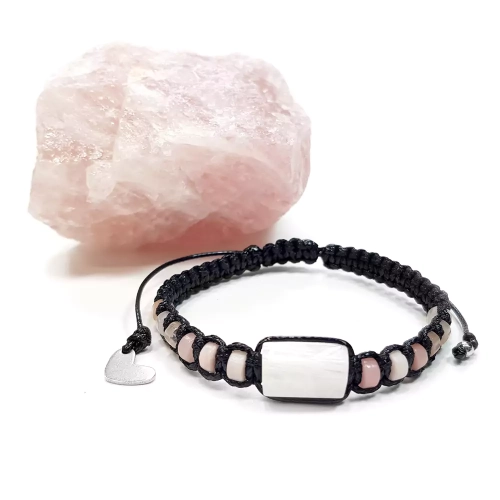 SZN947 WEBP Bransoletka makramowa kamień księżycowy opal i akwenturyn Magneska 2.webp