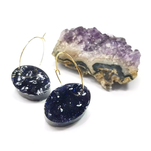 KST673 WEBp Kolczyki wiszące owale noc kairu na kółeczkach Magneska biżuteria.webp