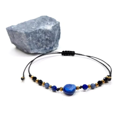 SZN953 webp Bransoletka kyanit, lapis lazuli, dumortieryt, czarny turmalin i hematyt Magneska biżuteri 2.webp