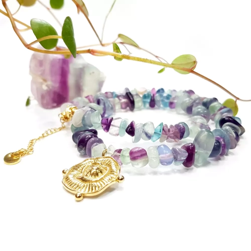 NAW862 WEBP Naszyjnik choker fluoryt tęczowy Magneska biżuteria 3.webp