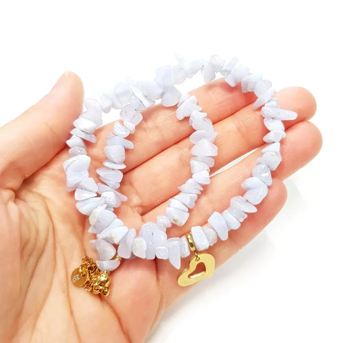 NAW869 WEBP Naszyjnik choker unikat chalcedon właściwy niebieski agat Magneska biżuteria z kamieni naturalnych 2.webp