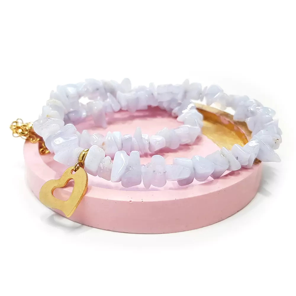 NAW869 WEBP Naszyjnik choker unikat chalcedon właściwy niebieski agat Magneska biżuteria z kamieni naturalnych.webp