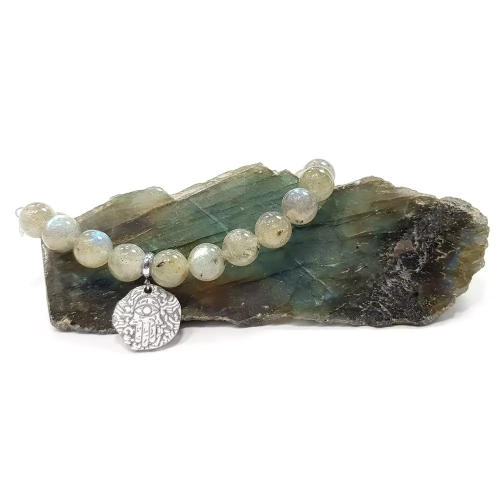 KAM810 WEBP Bransoletka labradoryt i Hamsa Magneska biżuteria z kamieni naturalnych 2.webp