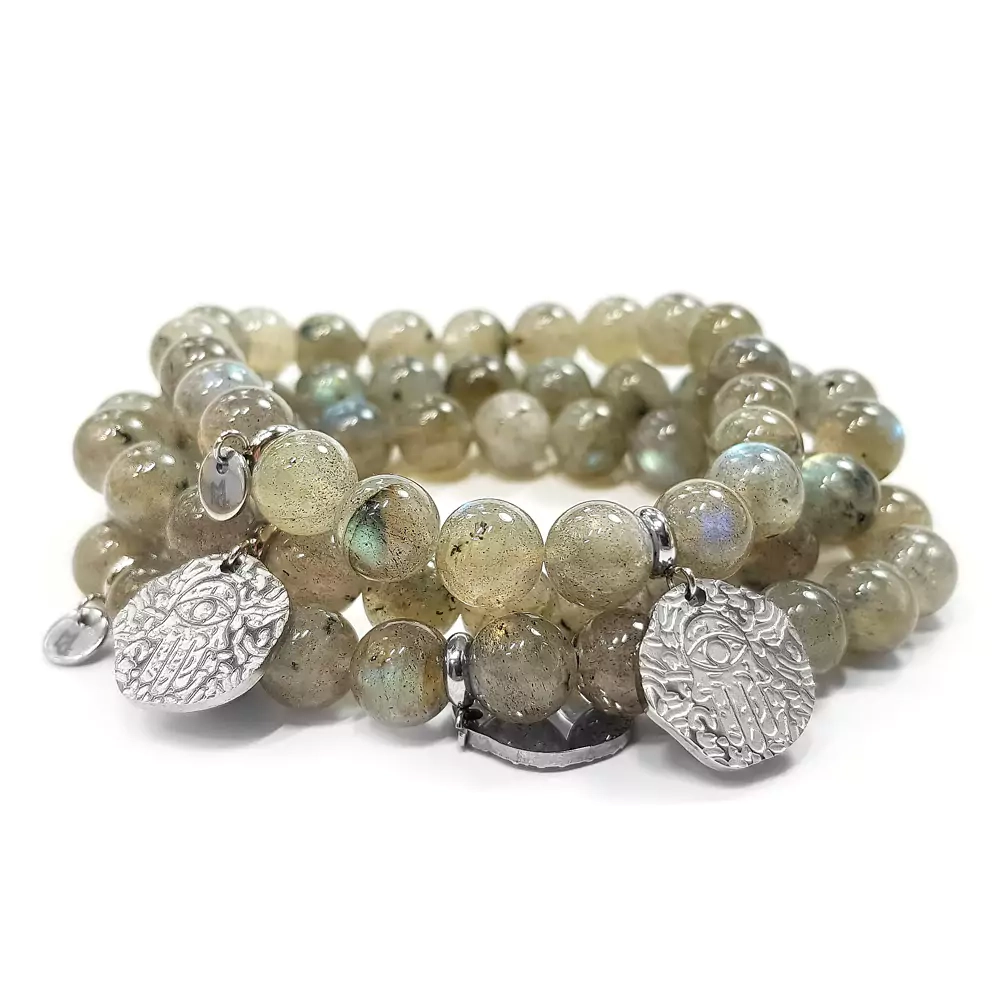 KAM810 WEBP Bransoletka labradoryt i Hamsa Magneska biżuteria z kamieni naturalnych.webp