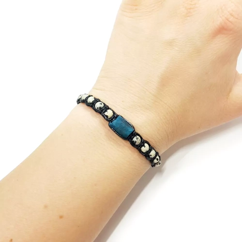 SZN973 WEBP Bransoletka apatyt i jaspis dalmatyńczyk Magneska biżuteria 3.webp