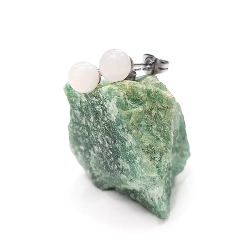 KST700 WEBP Kolczyki sztyfty kwarc różowy Magneska biżuteria z kamieni naturalnych.webp