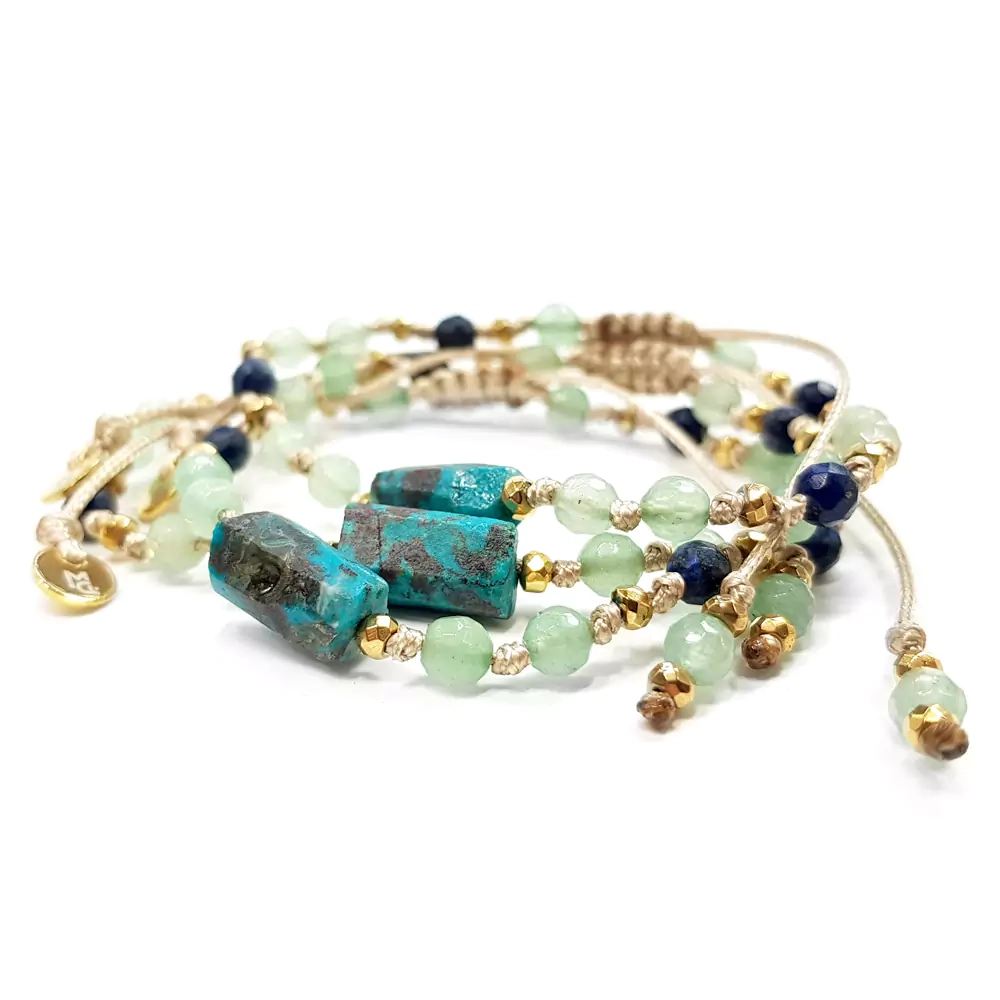 FULLNESS030 WEBP Bransoletka chryzokola, awenturyn, lapis lazuli Magneska biżuteria.webp