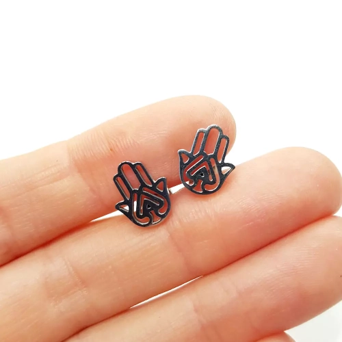 KST702 WEBP Kolczyki sztyfty hamsa Magneska biżuteria 2.webp