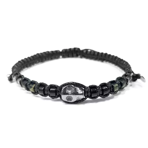 MES310 WEBP Bransoletka męska makrama hematyt, onyks i jaspis kambaba Magneska biżuteria 2.webp