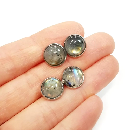 KST707 WEBP Kolczyki sztyfty labradoryt Magneska kolczyki z kamieni naturalnych 4.webp