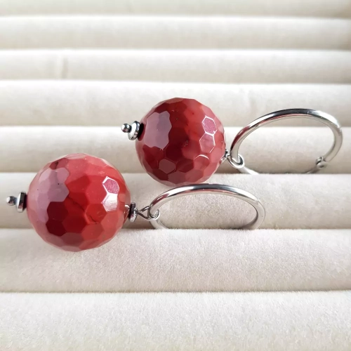 KST712 WEBP Kolczyki bordowy mokait na srebrnych kółeczkach Magneska bizuteria z kamieni naturalnych 3.webp