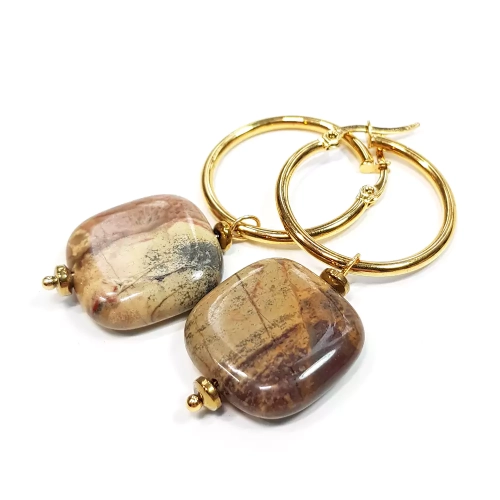 KST715 WEBP Kolczyki wiszące unikaty jaspis polichromowy Magneska biżuteria 2.webp