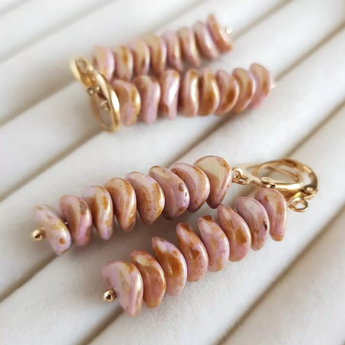 KST724 WEBP Kolczyki wiszące świderki Magneska kolczyki szklane  3.webp