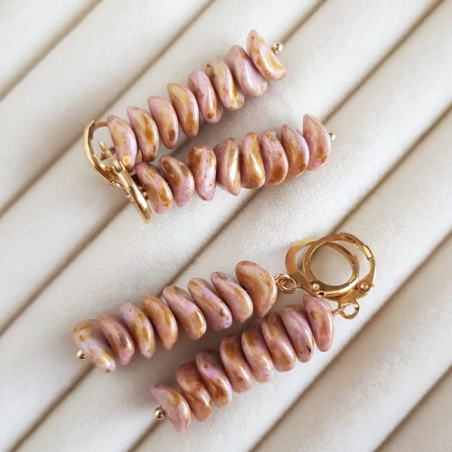 KST724 WEBP Kolczyki wiszące świderki Magneska kolczyki szklane  4.webp