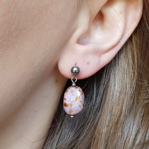 KST732 WEBP Kolczyki wiszące pastylki szklane Magneska biżuteria handmade 4.webp