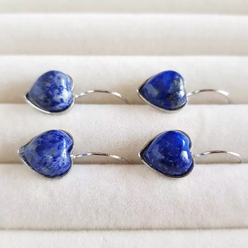 KST738 WEBP Kolczyki wiszące serca lapis lazuli Magneska biżuteria z kamieni naturalnych  2.webp