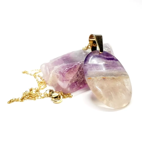 NAW950 WEBP Naszyjnik unikat fluoryt tęczowy wisior Magneska biżuteria.webp