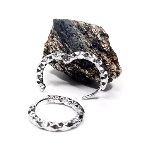 KST751 WEPB Kolczyki kółeczka diamentowe stal chirurgiczna Magneska biżuteria 2.webp