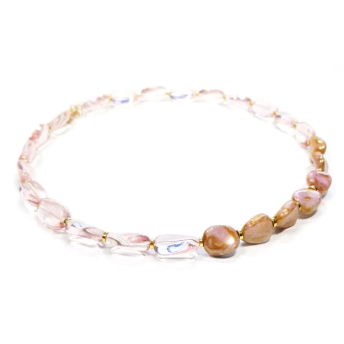 NAW979 WEBP Naszyjnik szklane koraliki i hematyt Magneska kolekcja Verre 2.webp