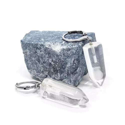 KST774 WEBP Kolczyki wiszące kryształ górski sople i stal chirurgiczna Magneska biżuteria.webp