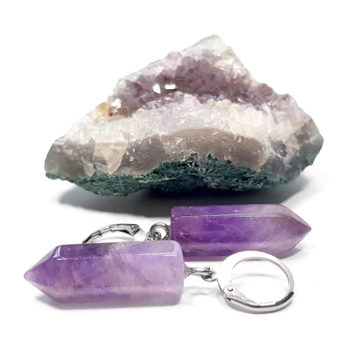 KST777 WEBP Kolczyki wiszące ametyst sople i stal chirurgiczna Magneska 2.webp